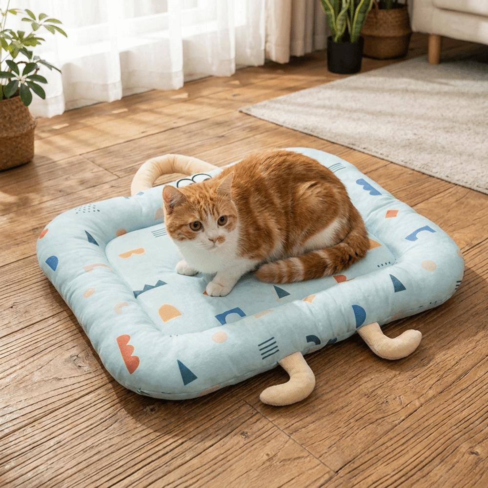 Nonslip Summer Dog Bed Breathable Pet Cooling Nest Cute Cooling Pet Mat  Pet Sleeping
