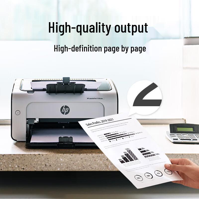 HP LaserJet P1108 PLUS Black and White Printer