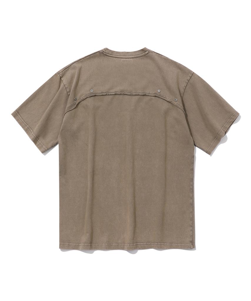 EPISODE UNTITLED Point Snap Washing T-Shirt_Brown
