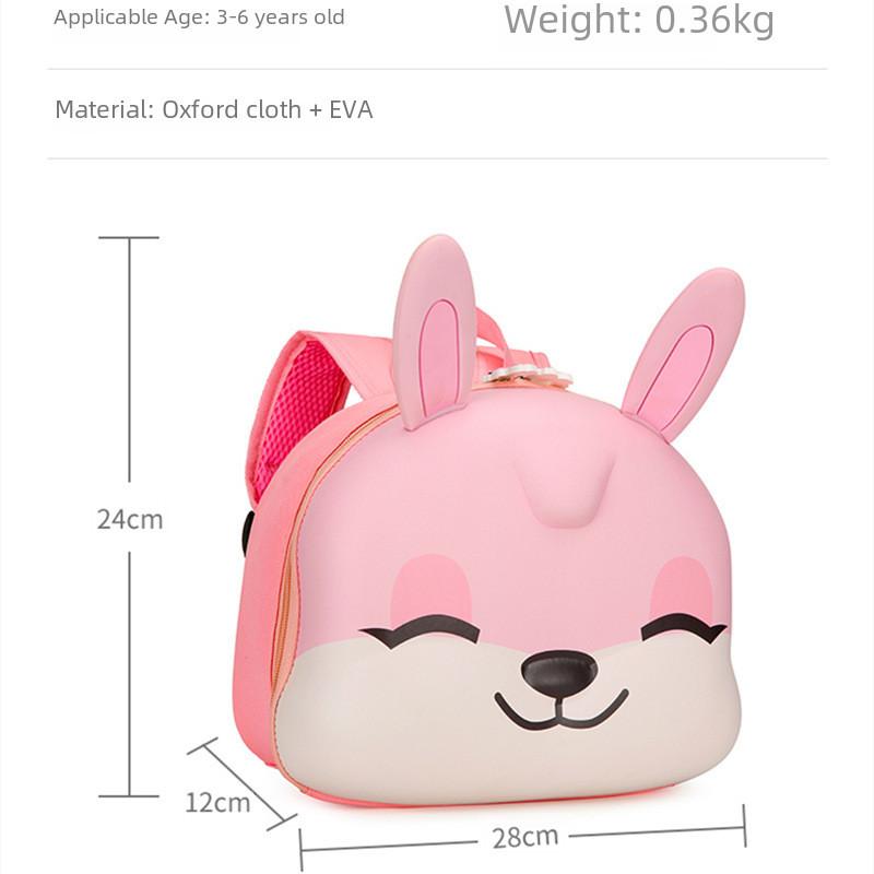 Kids Rabbit Cute School Bag With Eva Material And Breathable Design Toddlers For