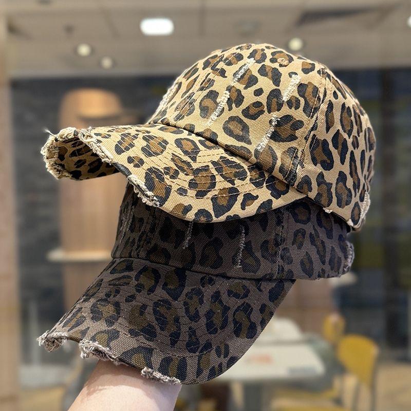 Hot Sale Y2K Fashion Leopard Print Women's Baseball Cap Summer Outdoor Sunscreen Hat Female Trendy Cap