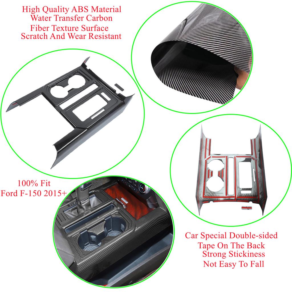 Автомобильный держатель чашки для воды с переключением передач, накладка на панель для Ford F150 2015 2016 2017 2018, внутренние молдинги