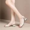 Мода 2025 Лето Новая Мода Сандалии Женские Рыбий Носок Толстый Каблук Открытая Пятка Одна Линия Женская Обувь Sandalias De Mujer слинбэк femme