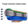 8Pcs High Quality Razor Blades Men Face Care 5 Layers Stainless Steel Manual Razor