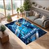 Erling Haaland Printed Crystal Velvet Rug Non‑Slip Crystal Velvet Carpet For Sofa Bedroom Indoor Home Decoration