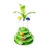 Anti Slip Base Cat Turntable Toy Rotating Ball Spring Wand Toy Funny Interactive Cat Toy  Training