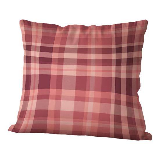 Throw Pillow Cover Colorful Plaid Pattern Pillow Cover 18x18 Inch