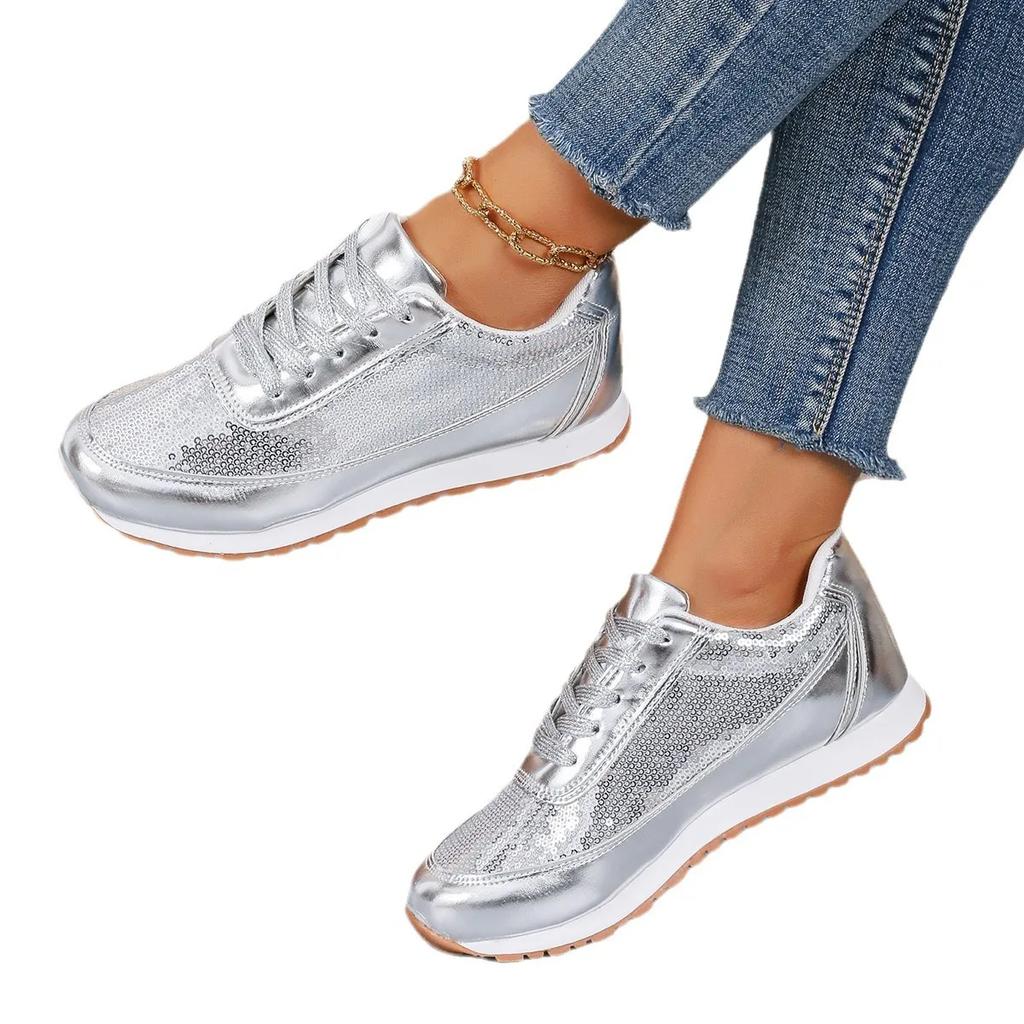 Women Running Sport Shoes Black Silver Girls Athletic Walking Sneakers Comfortable Female Jogging spring autumn designer shoes
