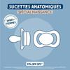 Duo sucettes anatomiques - DODIE - 0/2 mois - Tortue