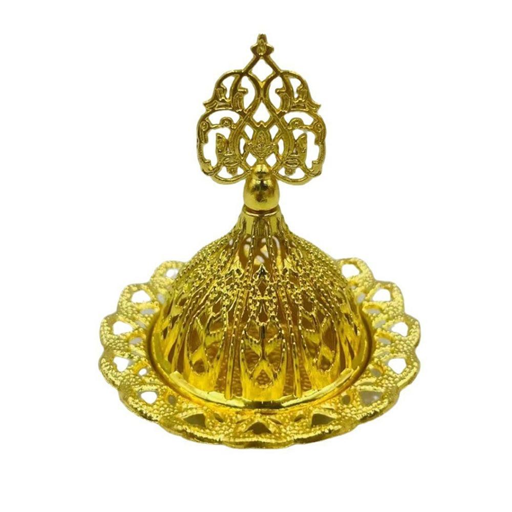 Gold Mini Censer Holder Zinc Zinc Alloy Aromatherapy Burner Creative Metal Incense Burner  Middle East