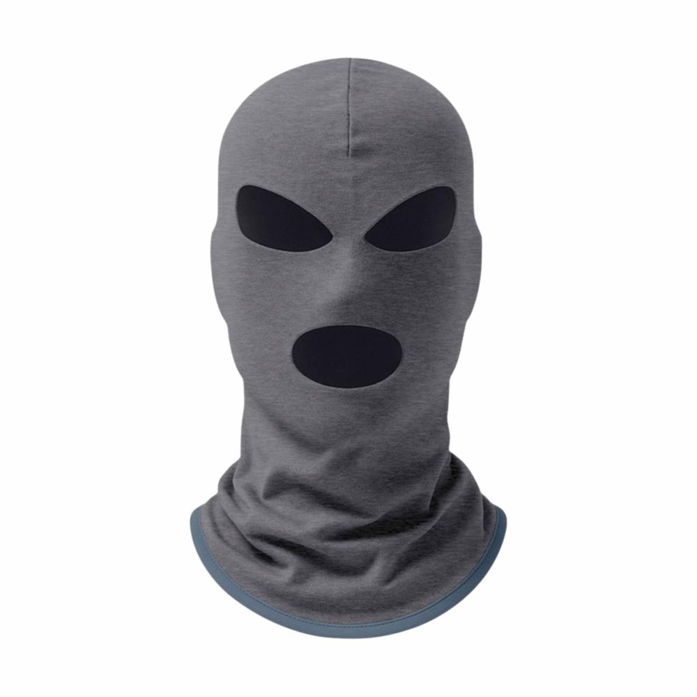 Thickened 3-hole Pullover Cap Solid Color Mask Neck Hat New Cycling Balaclava Hats Bicycle
