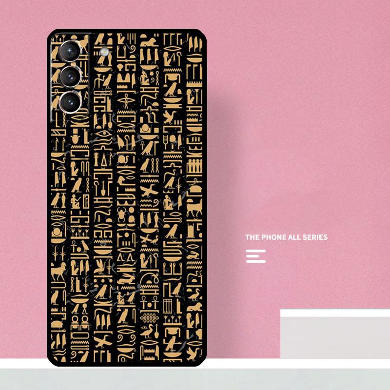 Чехол для телефона с египетскими иероглифами для Samsung Galaxy S25 S26 Ultra S20 S21 S22 S23 S24 Plus S10 S25 FE Чехол Coque