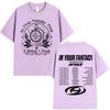 Ateez 2025 World Tour in Your Fantasy Tour Dates  8 Makes 1 Team T Shirt Korean Kpop Fashion Tshirt Unisex Women Cotton Tshirts