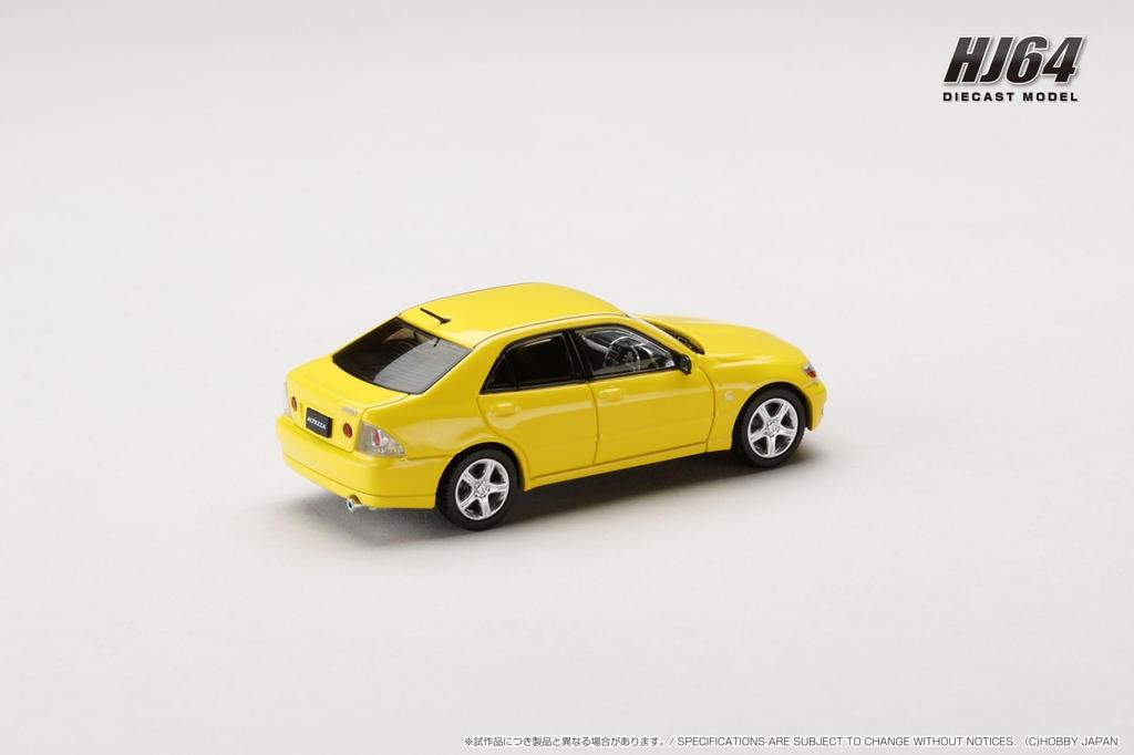 Toyota Altezza RS200 1998 Super Bright Yellow 1/64 (E10)