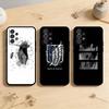 AAA Роскошный Горячий Аниме Атака Титанов Чехол Для Телефона Для Samsung Galaxy A73,A72,A71,A70,A53,A52,A51,Других Мягкий Черный Чехол