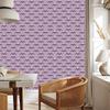 Wallpaper Geometric Pattern Purple and Light Gray 50x1000