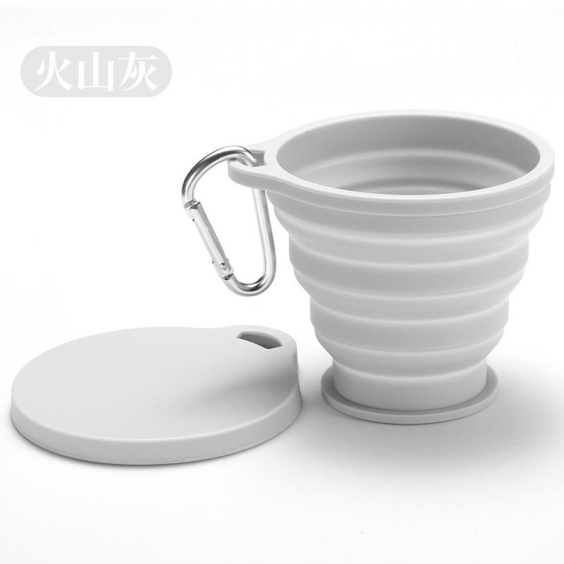 Silicone Collapsible Travel Cup, Foldable Camping Cup,Reusable Portable Drink Cup/Mug for Hiking, Outdoors, Travel