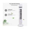 LED Tower Fan 2 Gear Speed Stand  Tower Fan Portable Electric Floor Fan for Living Room Bedroom White