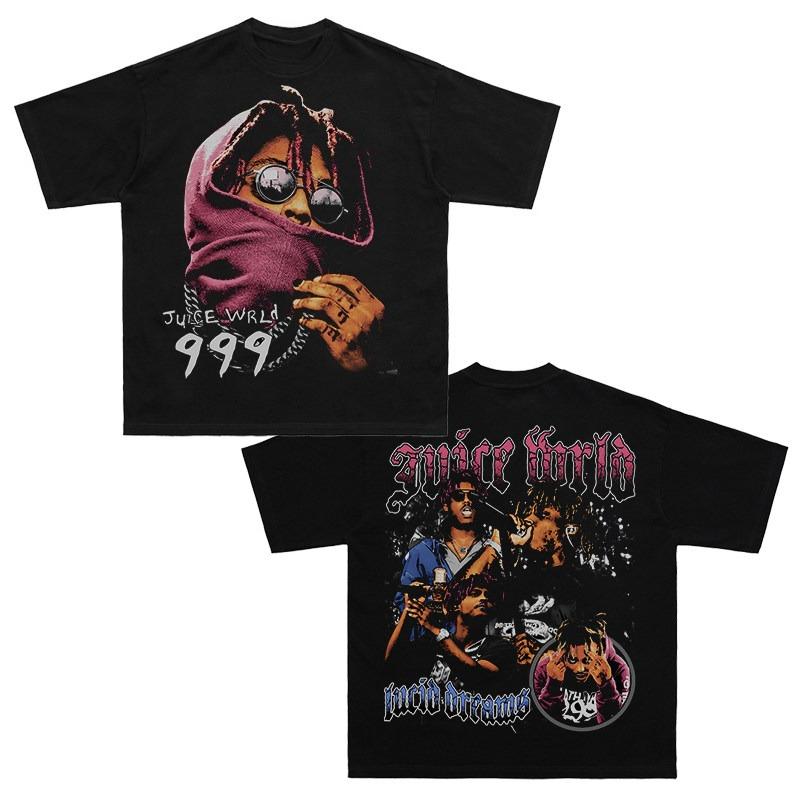 2026 Summer New Design Juice WRLD HighQuality HipHop Street Comfortable Unisexs Women Roundneck Printed TShirt