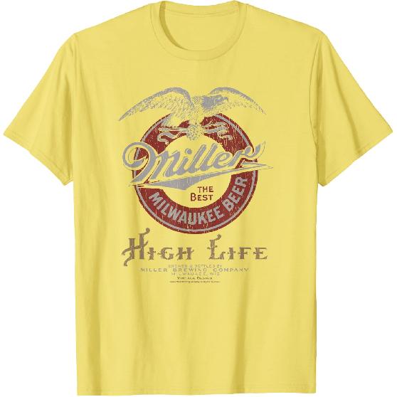 Coors Classic Miller High Life Vintage Beer Logo T-Shirt Small