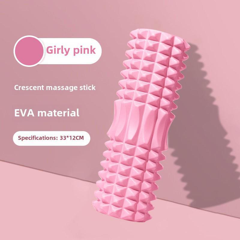 Ролик из пены EVA с полумесяцем и палочка для массажа йоги