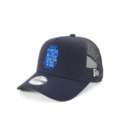 Детская сетчатая кепка New Era 9FORTYTRUCKER с логотипом Graffiti, эксклюзив ONSPOTZ, темно-синяя 9Forty Trucker Graffiti YOUTH52-56см A-Frame