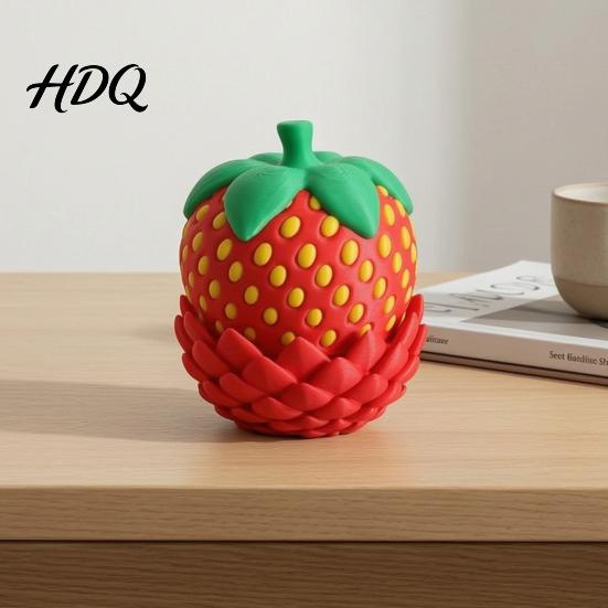 Игрушка-дракон с гибкими суставами Яйцо-клубника Подвижный дракон 3D-печатная фиджет
