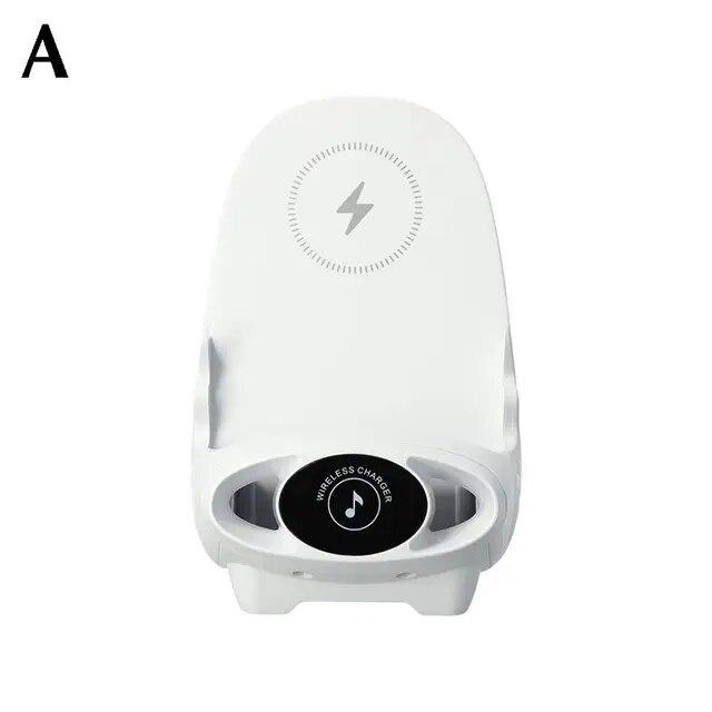 Беспроводное зарядное устройство для быстрой зарядки, подставка-держатель, уникальная мини-стул в форме эргономичного мобильного телефона, настольная станция, держатель для телефона