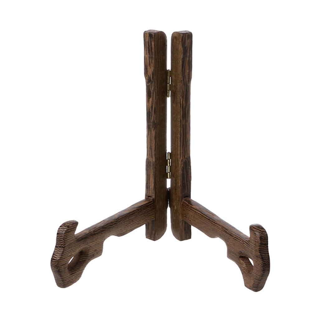 Home Wooden Picture Bracket 3-7inch Photo Frame Stand Easels Plate Holder Display Stand