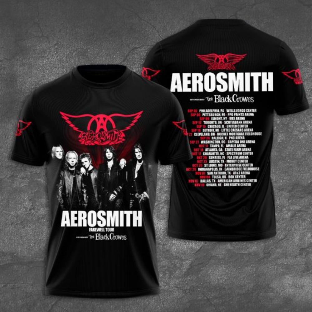 Мужская футболка Рок-группа Aerosmith 3D-печать футболки Мужчины Женщины Хип-хоп Короткий рукав Футболка Оверсайз Уличная одежда Топы Одежда