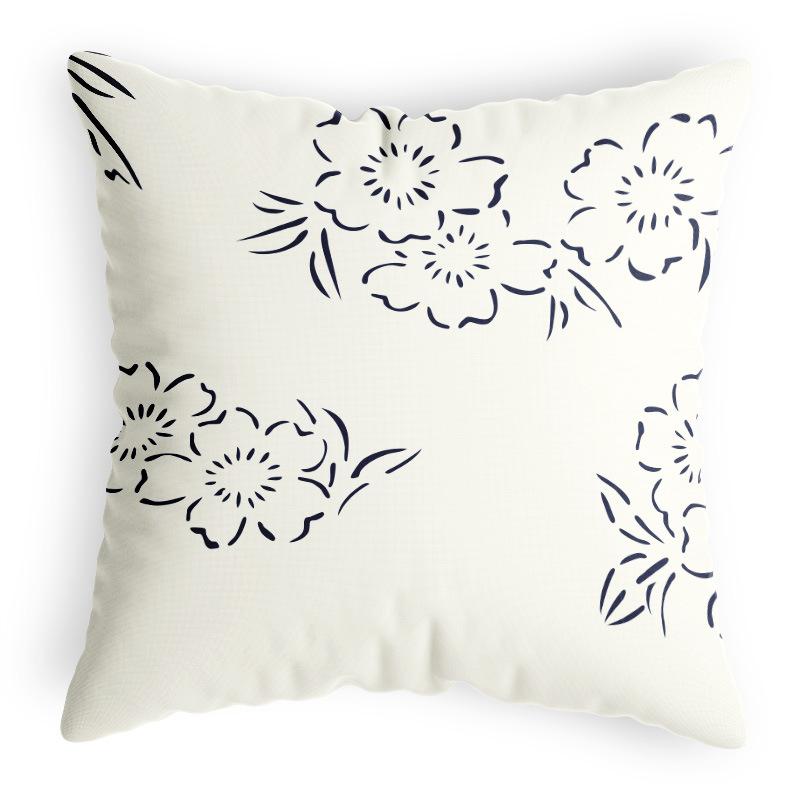 Наволочка в японском стиле Современный минималистичный дом Специальная наволочка для подушки для стула Наволочка для подушки для офисного стула