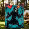 1 шт. Плед Scream для улицы, легкий, фланелевый, мягкий и теплый, для использования в любое время года, для дивана, улицы, кемпинга, гостиной, офиса, стула