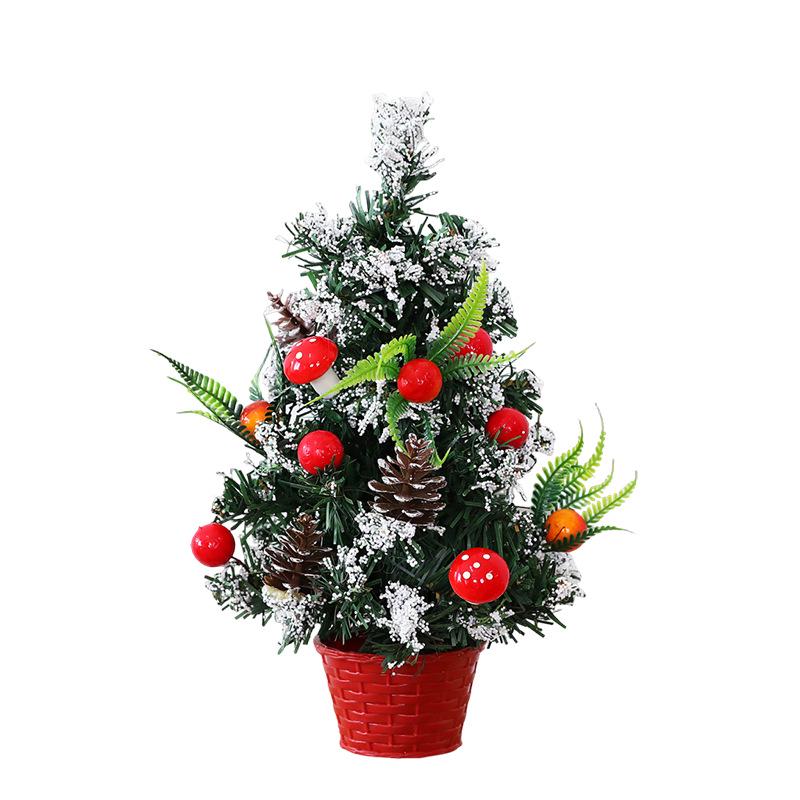 Mini Desktop Christmas Tree Decoration Ornament - Indoor Holiday Wreath Pendant