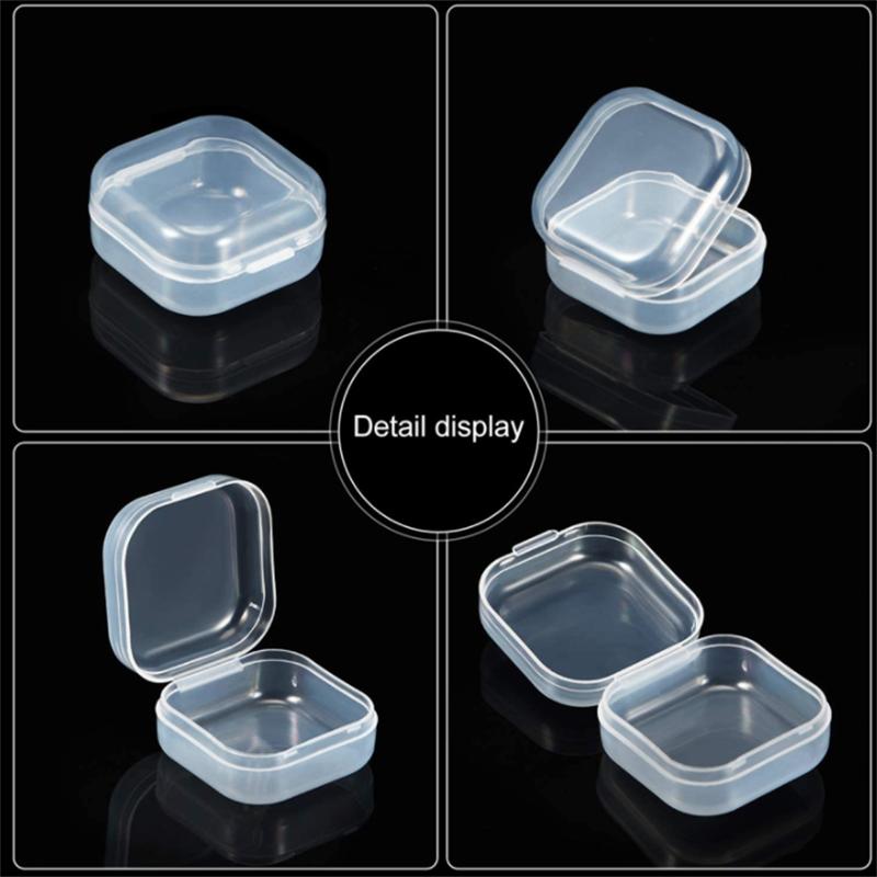 12 шт. мини пластиковые контейнеры для хранения коробка портативный держатель для таблеток и лекарств органайзер для хранения ювелирных изделий упаковка для сережек и колец