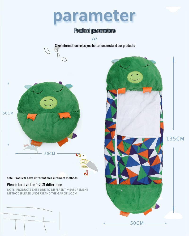 Unicorn Pajamas & Sleeping Bag: Plush Pet Pillow & Anti-Kick Nap Blanket for Kids
