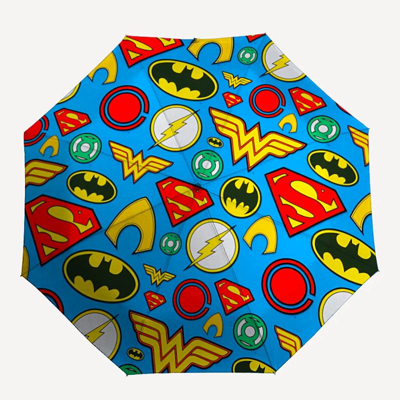1pc Superhero Symbols Automatic Open/Close Umbrella - 8-Rib Stability - All-Season Everyday & Formal Use yy251022021