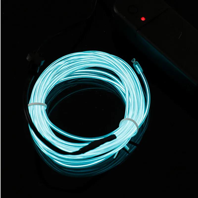 1M/2M/3M/4M/5M Flexible Neon Light EL Wire Led Neon Dan Party Atmosphere Decor Lamp RopeTube Waterproof Multicolor Led Strip