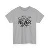 Футболка Gamer Never Sleep | Футболка для любителя видеоигр | Забавная футболка для геймера