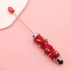 1pc DIY Beadable Beadable Pen Heart Diamond Ballpoint Pen Aesthetic Writing Tool  Students