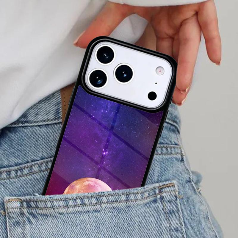 Мягкий чехол для телефона Звездное Космическое Лунное Ночь для iPhone 17ProMax 12 13 14 15 16e 17 Pro Max Plus Air Cover