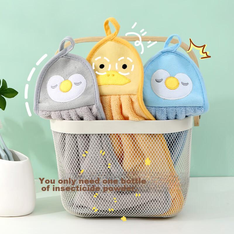 MR Cleaning Cloth 22.5*40cm, 3 Pack, Thickened, Absorbent, Quick-Drying, Hanging Hand Towel, Cute Cartoon Design, for Kitchen And Bathroom Use