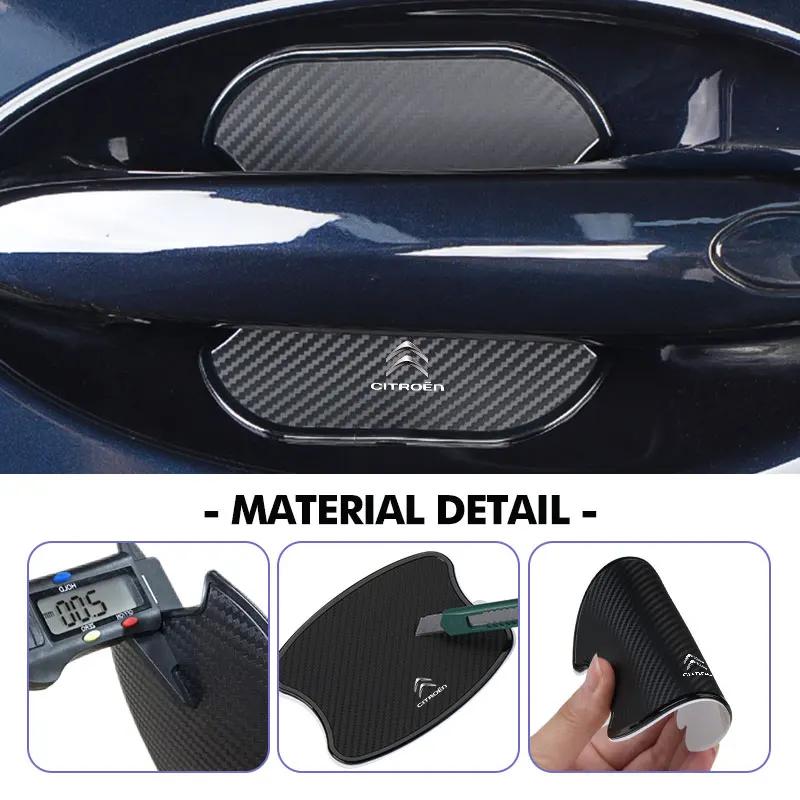 PYGO1 Car Threshold Sticker Door Handle Bowl Scratch Protective Strip For Citroen Grand Berlingo Jumper Celysee Xsara Picasso Aircross