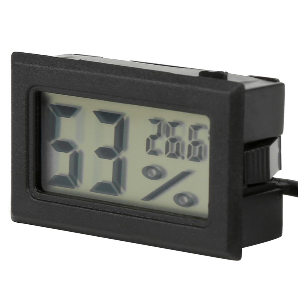 Digital Thermometer Hygrometer Embedded Type LED Digital Humidity Meter with Probe Indoor Use( Less Than Span Class= Ui