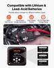 Dual Battery Isolator Kit, 12V 300 Amp, Manual and Automatic VSR Voltage Sensitive Relay with Voltmeter, LCD Screen, Smart Battery Isolator,