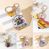 Geometric Shape Pencil Rainbow Keychain Teacher Education Pendant  Graduation Ceremony