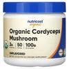 Nutricost, Органические грибы кордицепс, без ароматизаторов, 3,5 унции (100 г)