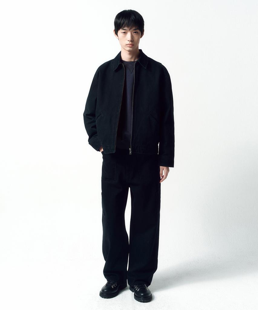 Insilence Duck Cotton Work Jacket Faded Black