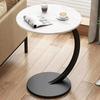 Круглый приставной столик Современный диван Диван-кровать Маленький C-образный приставной столик Офис Гостиная Спальня Прикроватный кофейный столик Многофункциональная тумбочка