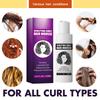 30ml Curly Hair Mousse Anti-Frizz Hair Foam Mousse Sculpting Curly Hair Mousse Curly Hair Finishing for Women