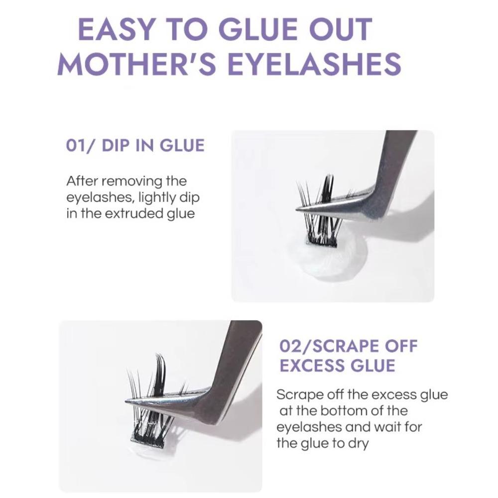 DIY Индивидуальные накладные ресницы Пушистые сегментированные накладные ресницы Милые пучки накладных ресниц Макияж